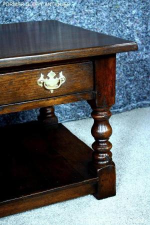 Image 36 of A TITCHMARSH & GOODWIN STYLE OAK TWO DRAWER COFFEE TEA TABLE