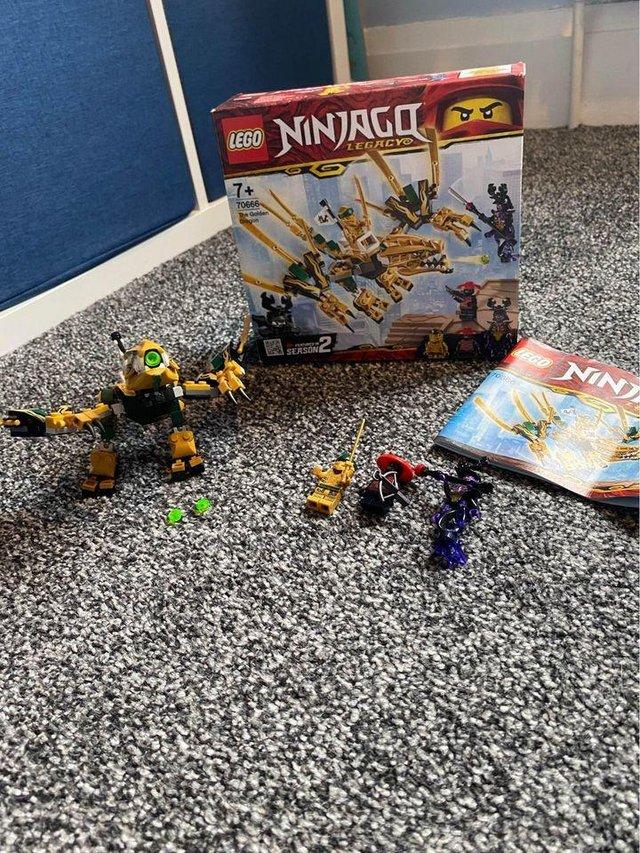 Preview of the first image of Lego Ninjago set 70666. The golden dragon..