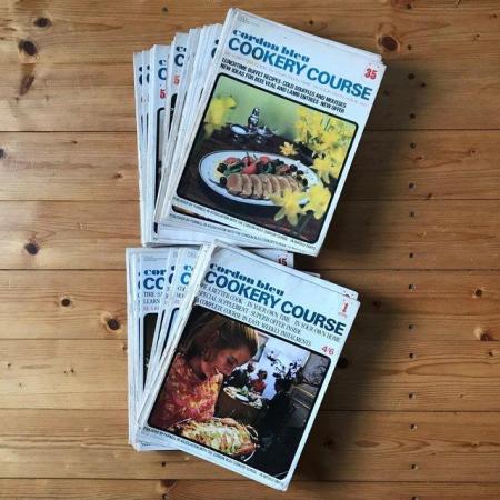 Image 2 of Vintage 1968 Cordon Bleu Cookery Course magazines.
