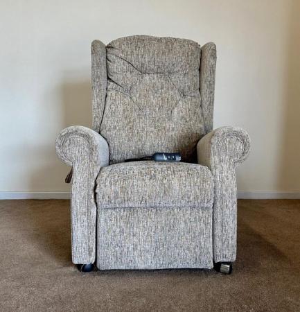 Image 2 of RECLINER FACTORY ELECTRIC RISER GREY CHAIR ~ CAN DELIVER