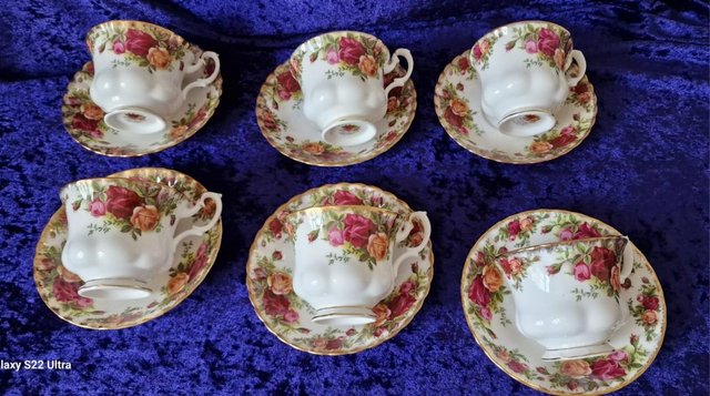 Image 3 of Set of 6/Old Country Roses/Royal Albert/Bone China/Teacups