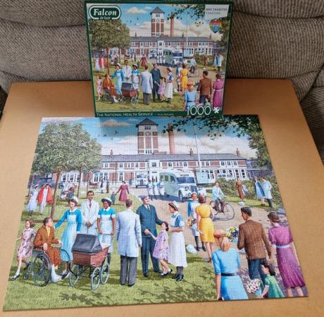 Image 1 of 1000 piece jigsaw called THE NATIONAL HEALTH SERVICE by Falc