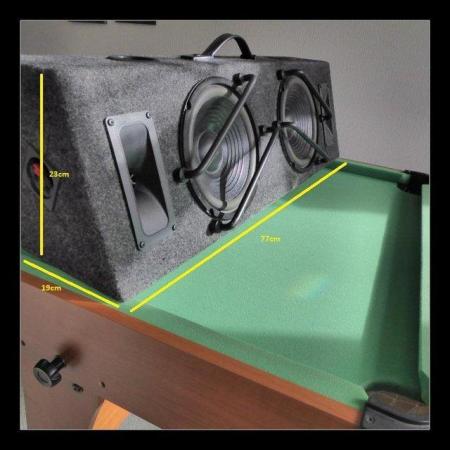 Image 4 of Dual 7" Car Audio Subwoofer Box With Twin Tweeters.