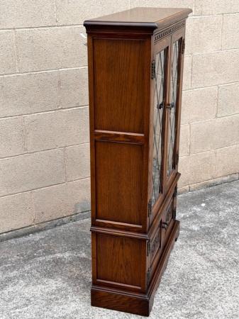 Image 21 of AN OLD CHARM LIGHT OAK BOOKCASE DVD CD DISPLAY CABINET UNIT