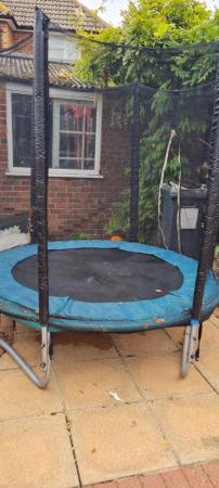 Image 2 of 8 foot Childrens Trampoline for outdoor use