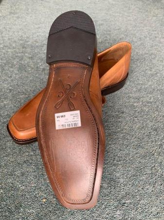 Image 2 of Crewe Harbard tan leather slip on shoes size 43