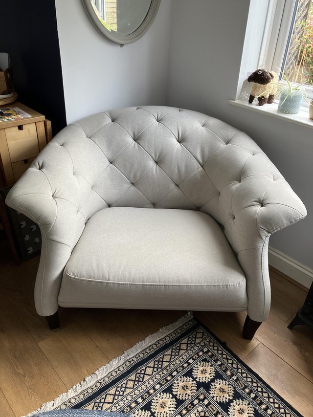 Preview of the first image of Chesterfield style chair.