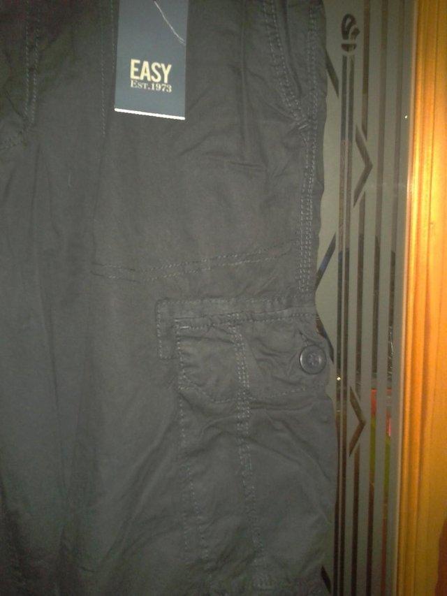 Preview of the first image of New Mens Easy cargo trousers 34W 32L   With tags, cost £14.