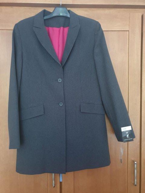 Preview of the first image of Size 12 Dorothy Perkins Grey Trouser and Jacket Suit.