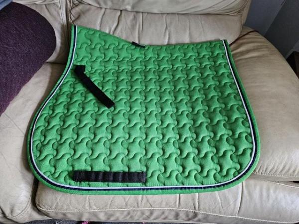 Image 1 of Shires Green Full sized saddle cloth