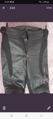 Image 2 of Leather motorbike trousers size 8 in great condition,,,,,,,,