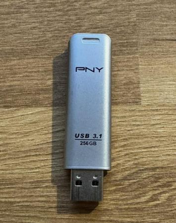 Image 1 of PNY Elite Steel USB 3.1 Flash Drive - 256GB