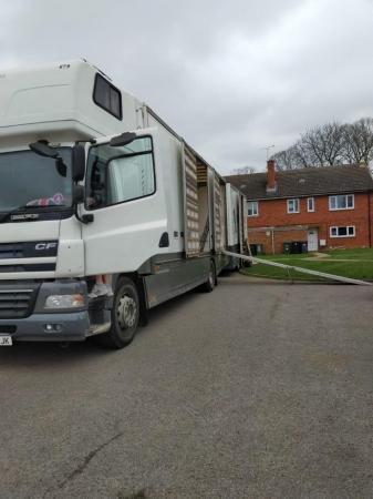 Image 1 of 2007 DAF LEZ 18 TON / 5 CONTAINER DRAWBAR AND TRAILER