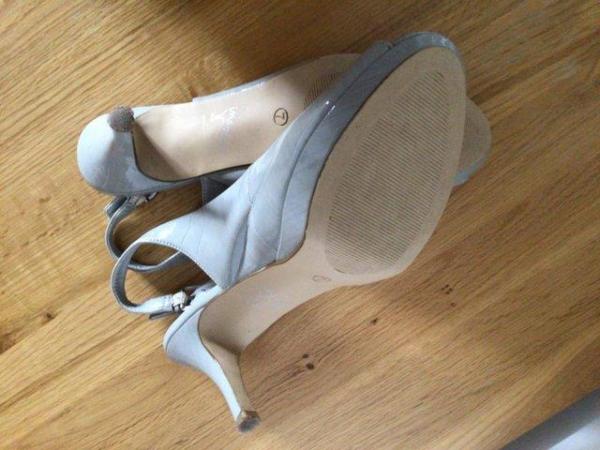 Image 1 of Silver grey stiletto heel shoes
