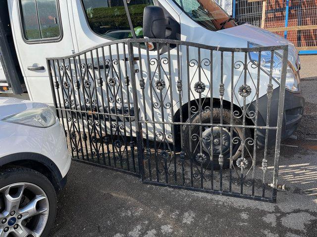 Preview of the first image of Used steel swing gates for 8ft drive.