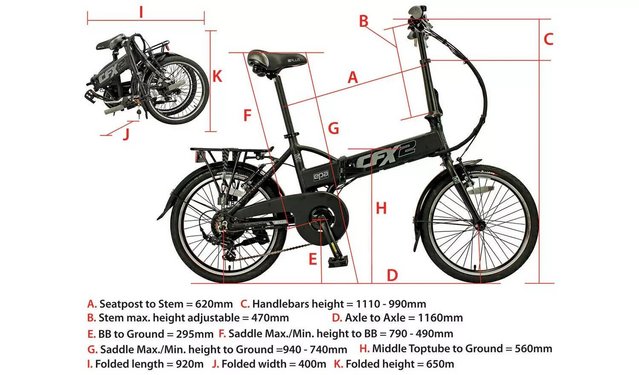 Image 2 of Unisex Folding Electric Bike