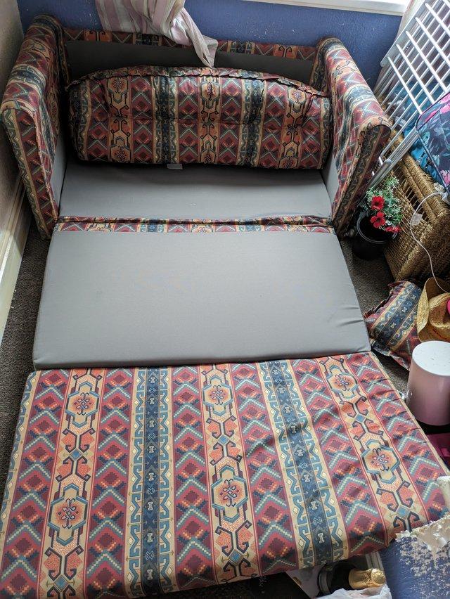 Preview of the first image of 2 Seater Sofa Bed hardly used.