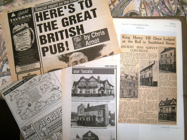 Preview of the first image of Pubs, Inns etc extensive archive of newspaper cuttings.