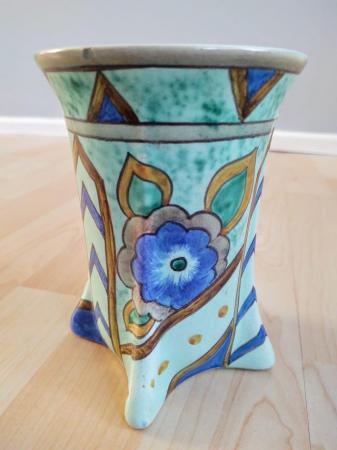 Image 3 of Wadeheath Art Deco Handmade Pottery Vase