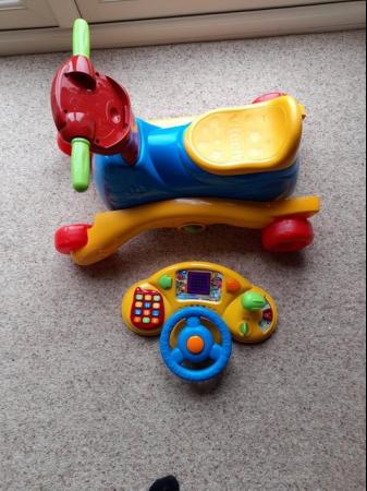 Image 1 of VTech Grow and Go Ride-on