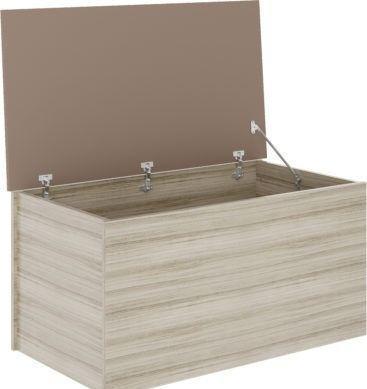 Preview of the first image of Nevada blanket box in oyster gloss/light oak.