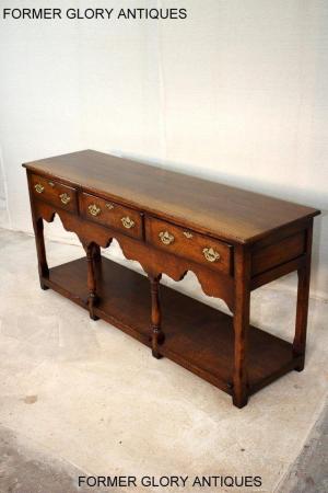 Image 20 of TITCHMARSH AND GOODWIN OAK DRESSER BASE SIDEBOARD HALL TABLE