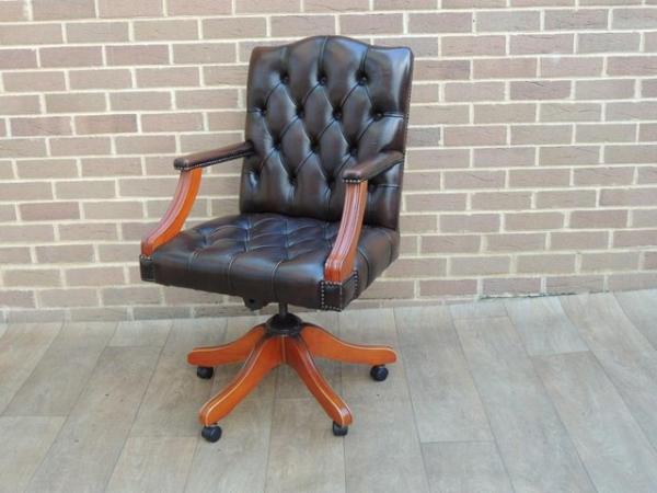 Image 2 of Gainsborough Brown Chesterfield Chair (UK Delivery)