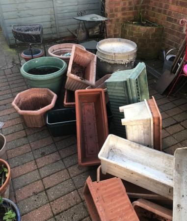 Image 3 of Large Collection of Garden Pots and Troughs