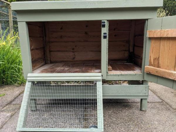 Image 3 of Sturdy Wooden Outdoor Rabbit Hutch