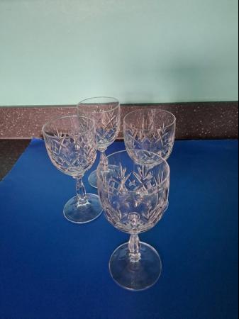 Image 2 of Lead crystal wine/water glasses set of 4