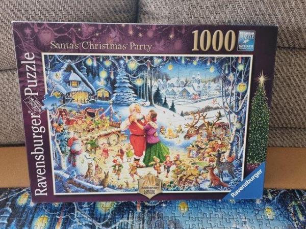 Image 3 of 1000 piece jigsaw called SANTAS CHRISTMAS PARTY  by RAVENSBU