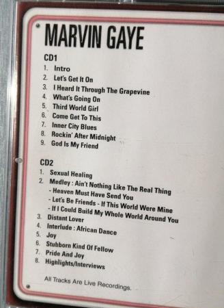 Image 3 of Marvin Gaye 2 fisc album of live recordings.  17 tracks.