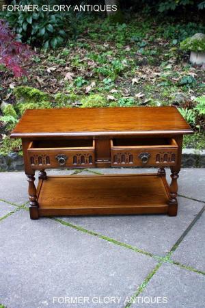 Image 98 of OLD CHARM LIGHT OAK TWO DRAWER COFFEE TABLE TV MEDIA STAND