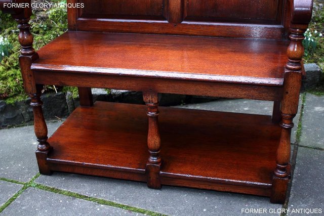 Image 24 of A TITCHMARSH AND GOODWIN TAVERN SEAT HALL SETTLE BENCH PEW
