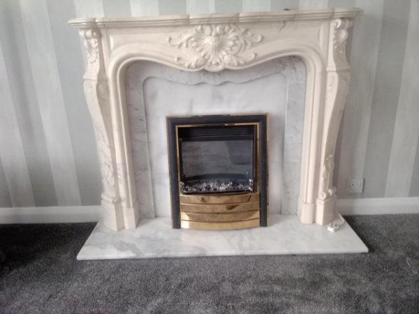 Image 1 of Paragon brass standard size fire trim excludes magnets