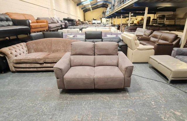 Image 1 of Dakota toronto charcoal fabric recliner 2 seater sofa