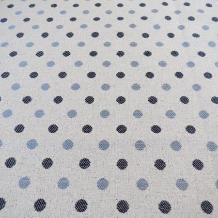 Image 1 of Fabric Remnant Blue Spot Design