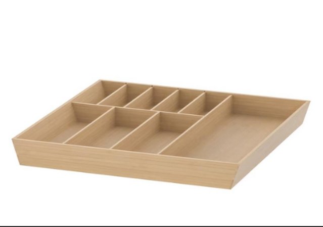 Preview of the first image of UPPDATERA Cutlery Tray, Light Bamboo.
