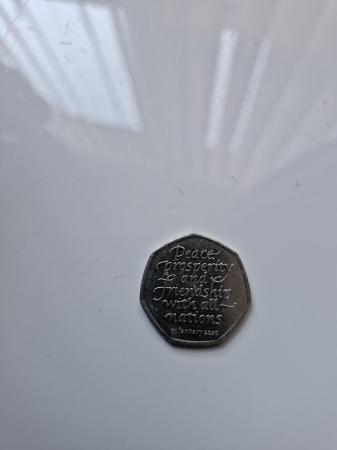 Image 3 of A rare 50p coin peace prosperity and friendship with all nat