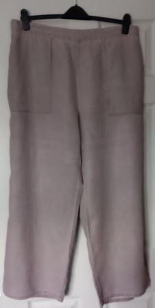 Image 1 of Ladies Plus Size East Coast Linen Trousers