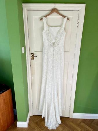 Image 4 of Whistles Mia £549 White Vintage Lace Train Wedding Dress