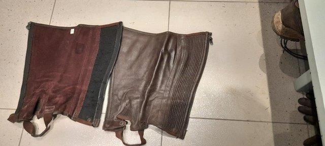 Image 2 of Brown Leather Chaps good condition