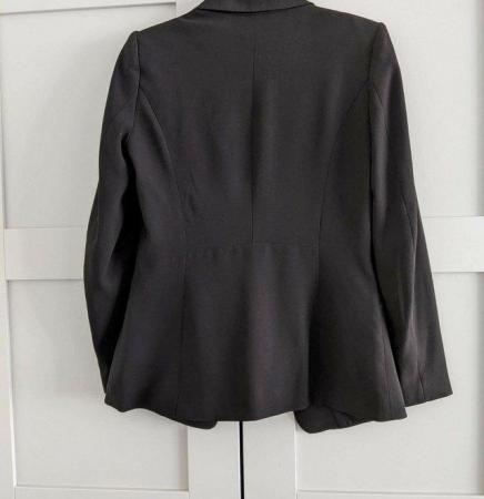 Image 3 of H&M Black Blazer Jacket EU36 (UK 8)