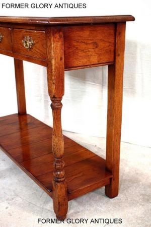 Image 64 of SOLID OAK HALL LAMP PHONE TABLE SIDEBOARD DRESSER BASE STAND