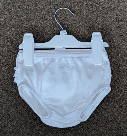 Image 2 of Bnwt Pack Of 3 Pink Mix Frilled Baby Knickers - 3/6 Months