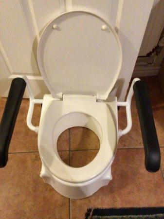 Image 2 of Invacare Toilet Seat Raiser - As New
