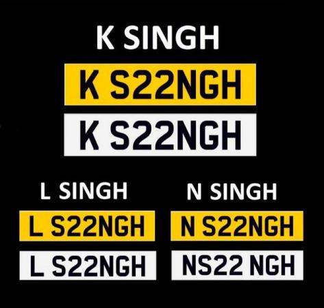 Image 1 of SINGH Cherished Private Number Plate