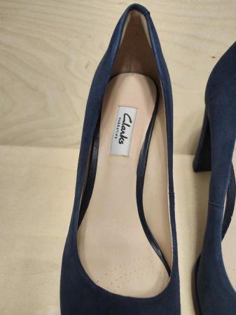 Image 16 of New Clark's Narrative Kendra Sienna Navy Suede Shoes UK 5.5