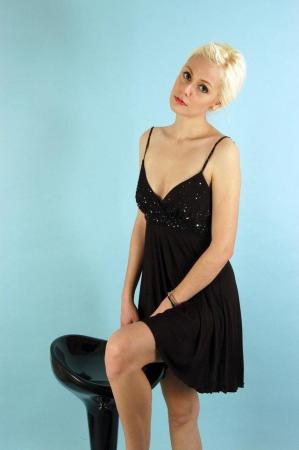 Image 1 of Black cocktail / party dress with sequins