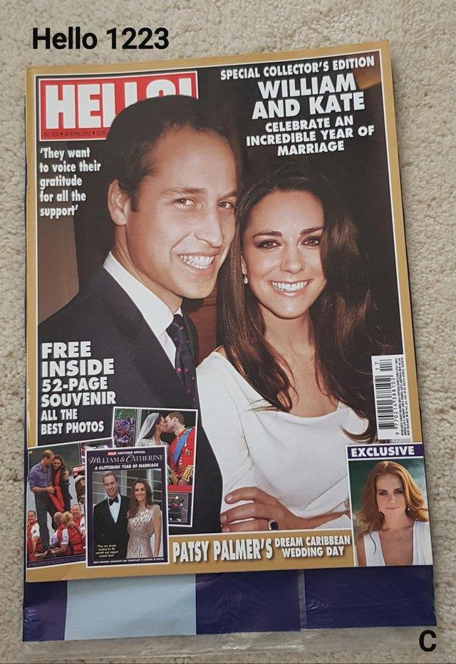 Preview of the first image of Hello Magazine 1223 - William & Kate - 1 Year Marriage.